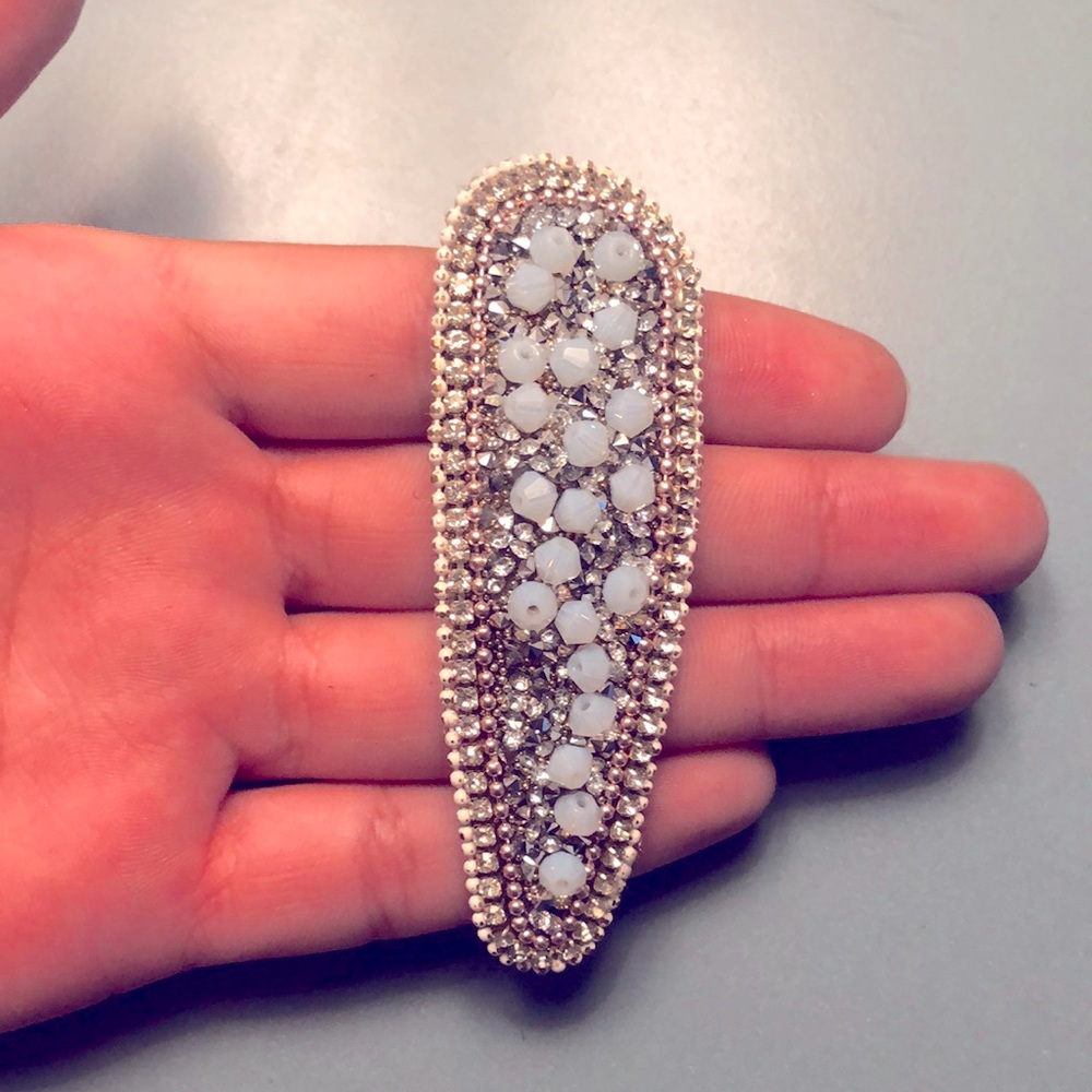 Crystal gem hair clip